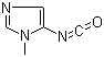 1-甲基-1H-咪唑-5-基异氰酸酯分子结构 (CAS 499770-99-9)