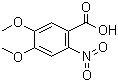 6-硝基藜芦酸分子结构 (CAS 4998-07-6)
