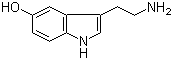 5-羟基色胺分子结构 (CAS 50-67-9)