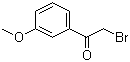 结构式 CAS# 5000-65-7, 2-溴-3'-甲氧基苯乙酮