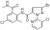3-溴-N-[4-氯-2-甲基-6-[(甲氨基甲酰基)苯]-1-(3-氯吡啶-2-基)-1H-吡唑-5-甲酰胺分子结构 (CAS 500008-45-7)