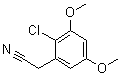 2-氯-3,5-二甲氧基苯乙腈分子结构 (CAS 500016-41-1)