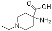 4-氨基-1-乙基-4-哌啶羧酸分子结构 (CAS 500756-05-8)