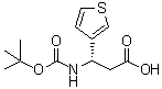 (betaS)-beta-[[叔丁氧羰基]氨基]-3-噻吩丙酸分子结构 (CAS 500770-67-2)