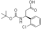 (betaS)-2-氯-beta-[[叔丁氧羰基]氨基]苯丙酸分子结构 (CAS 500770-73-0)