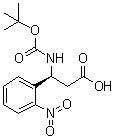 (betaS)-beta-[[叔丁氧羰基]氨基]-2-硝基苯丙酸分子结构 (CAS 500770-83-2)