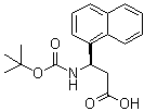 (betaR)-beta-[[(1,1-Dimethylethoxy)carbonyl]amino]-1-naphthalenepropanoic acid molecular structure (CAS 500789-00-4)