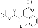 (betaR)-2-Bromo-beta-[[(1,1-dimethylethoxy)carbonyl]amino]benzenepropanoic acid molecular structure (CAS 500789-07-1)