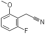 2-Fluoro-6-methoxybenzeneacetonitrile molecular structure (CAS 500912-18-5)