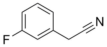 3-氟苯乙腈分子结构 (CAS 501-00-8)