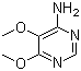结构式 CAS# 5018-45-1, 4-氨基-5,6-二甲氧基嘧啶