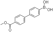 4'-(甲氧羰基)联苯-4-硼酸分子结构 (CAS 501944-43-0)