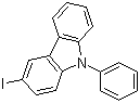 结构式 CAS# 502161-03-7, 3-碘-9-苯基咔唑