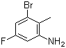 3-溴-5-氟-2-甲基苯胺分子结构 (CAS 502496-36-8)