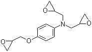 structure of CAS# 5026-74-4, N,N-Diglycidyl-4-glycidyloxyaniline;4-(2,3-Epoxypropoxy)-N,N-bis(2,3-epoxypropyl)aniline