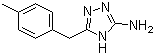 5-(4-甲基苄基)-4H-1,2,4-三唑-3-胺分子结构 (CAS 502685-85-0)