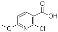 2-Chloro-6-methoxynicotinic acid molecular structure (CAS 503000-87-1)
