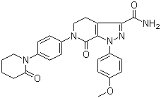 Apixaban molecular structure (CAS 503612-47-3)