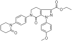 1-(4-Methoxyphenyl)-7-oxo-6-[4-(2-oxopiperidin-1-yl)phenyl]-4,5,6,7-tetrahydro-1H-pyrazolo[3,4-c]pyridine-3-carboxylic acid ethyl ester molecular structure (CAS 503614-91-3)