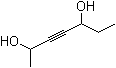 3-庚炔-2,5-二醇分子结构 (CAS 50407-30-2)