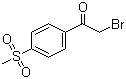 2-溴-1-(4-甲磺酰基)苯乙酮分子结构 (CAS 50413-24-6)