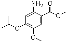 4-异丙氧基-5-甲氧基-2-氨基苯甲酸甲酯分子结构 (CAS 50413-53-1)