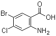 2-氨基-5-溴-4-氯苯甲酸分子结构 (CAS 50419-88-0)