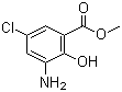 3-氨基-5-氯-2-羟基苯甲酸甲酯分子结构 (CAS 5043-81-2)