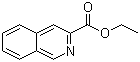 异喹啉-3-甲酸乙酯分子结构 (CAS 50458-79-2)