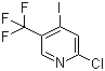 2-Chloro-4-iodo-5-(trifluoromethyl)pyridine molecular structure (CAS 505084-55-9)