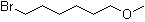 structure of CAS# 50592-87-5, 1-Bromo-6-methoxyhexane;6-Bromohexylmethylether; 6-Methoxyhexyl bromide