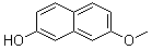 结构式 CAS# 5060-82-2, 7-甲氧基-2-萘酚