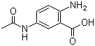 2-氨基-5-乙酰氨基苯甲酸分子结构 (CAS 50670-83-2)