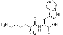 L-赖氨酰-L-色氨酸分子结构 (CAS 50674-18-5)