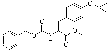 O-(叔丁基)-N-[苄氧羰基]-L-酪氨酸甲酯分子结构 (CAS 5068-29-1)
