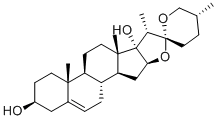 偏诺皂甙元分子结构 (CAS 507-89-1)