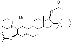 Vecuronium bromide molecular structure (CAS 50700-72-6)