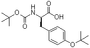 N-[(1,1-Dimethylethoxy)carbonyl]-O-(1,1-dimethylethyl)-D-tyrosine molecular structure (CAS 507276-74-6)