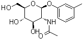 3-甲基苯基 2-(乙酰氨基)-2-脱氧-beta-D-吡喃葡萄糖苷分子结构 (CAS 50730-04-6)