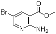 2-氨基-5-溴烟酸甲酯分子结构 (CAS 50735-34-7)