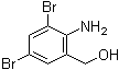 2-氨基-3,5-二溴苄醇分子结构 (CAS 50739-76-9)