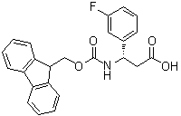 (betaS)-beta-[[(9H-芴-9-基甲氧基)羰基]氨基]-3-氟苯丙酸分子结构 (CAS 507472-14-2)