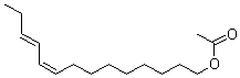 (Z,E)-9,11-十四碳二烯-1-醇乙酸酯分子结构 (CAS 50767-79-8)