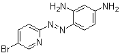 5-溴-2-[(2,4-二氨基苯基)偶氮]吡啶分子结构 (CAS 50768-75-7)