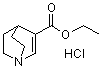 1-Azabicyclo[2.2.2]oct-2-ene-3-carboxylic acid ethyl ester hydrochloride molecular structure (CAS 50790-85-7)