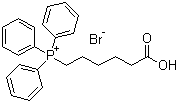 5-羧基戊基-三苯基溴化磷分子结构 (CAS 50889-29-7)