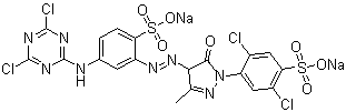 活性黄 1分子结构 (CAS 5089-16-7)