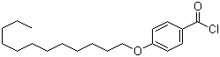4-十二烷氧基苯甲酰氯分子结构 (CAS 50909-50-7)