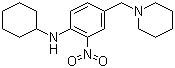 N-环己基-2-硝基-4-((哌啶-1-基)甲基)苯胺分子结构 (CAS 509094-05-7)