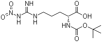 N'-硝基-N-叔丁氧羰基-D-精氨酸分子结构 (CAS 50913-12-7)